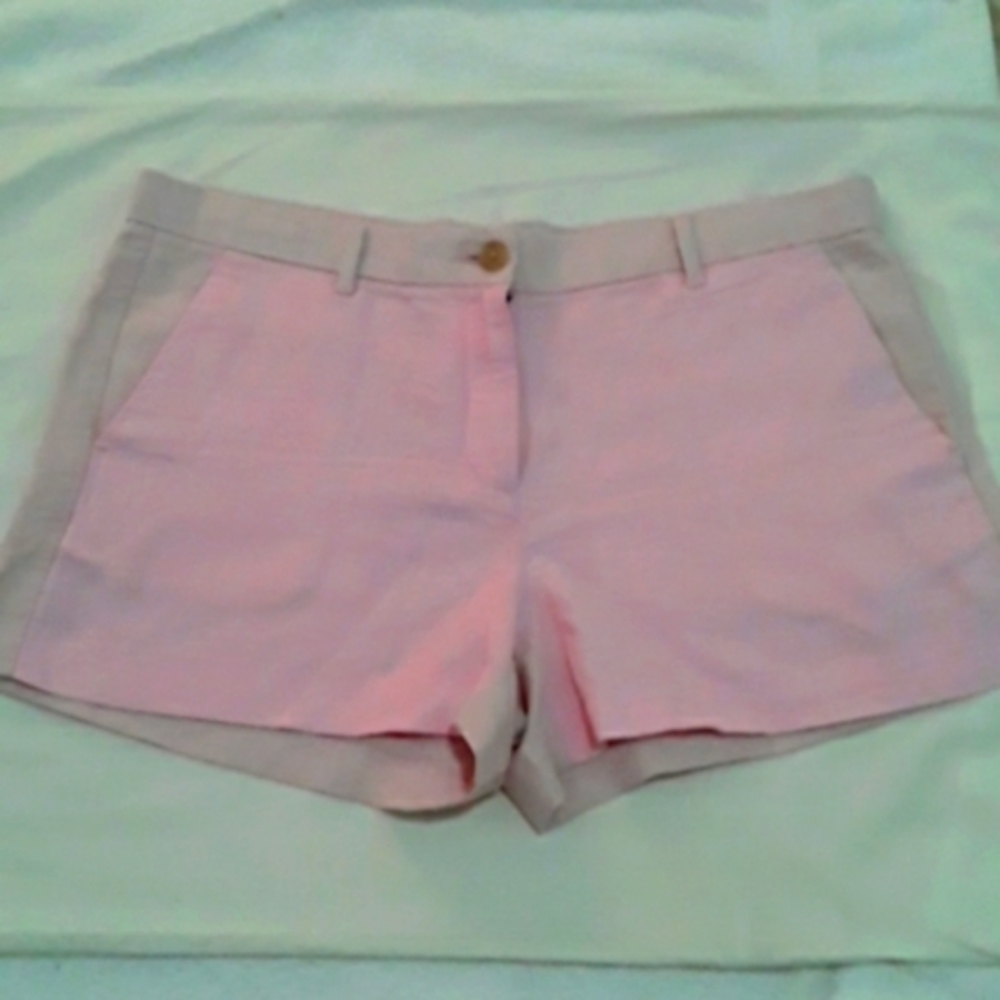 Barbycore Linen/Cotton Color-block Pink - Size 10 Gap shorts